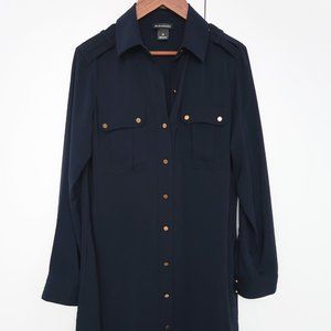 Club Monaco Silk Shirt Dress